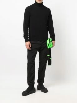 C.P. Company pantalon droit à patch logo