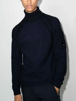 C.P. Company pull en polaire à col roulé