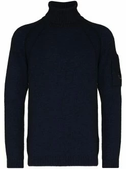 C.P. Company pull en polaire à col roulé