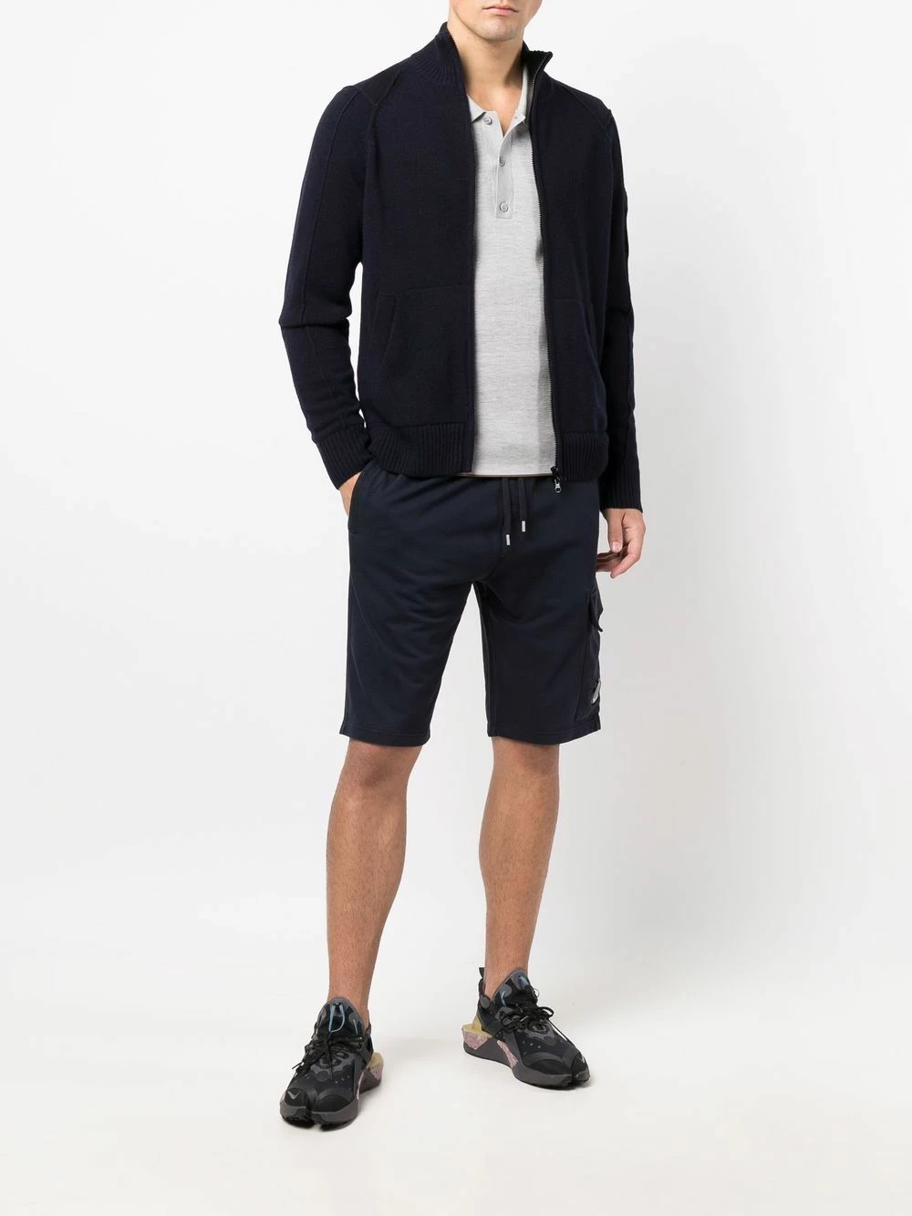 C.P. Company Pas Cher Cardigan zippé en maille pulls homme 4 C.P. Company cardigan zippé en maille