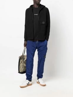 C.P. Company hoodie zippé à patch logo