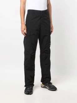 C.P. Company pantalon droit à détail d'objectif