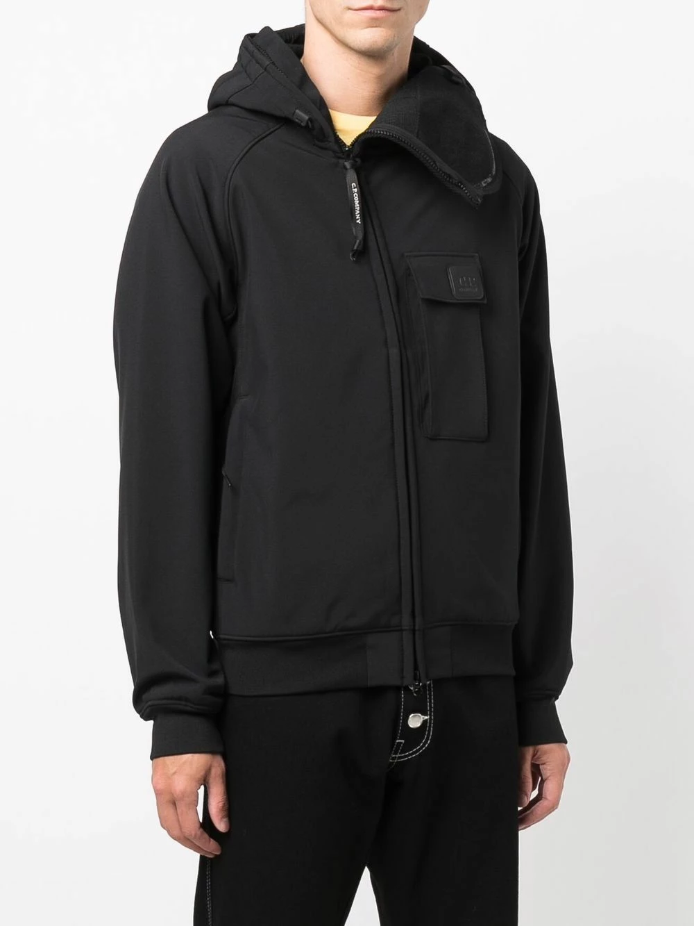 Prix Abordable C.P. Company Veste zippée à patch logo vestes à capuche homme 5 C.P. Company veste zippée à patch logo