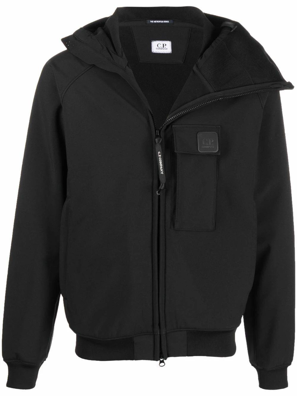 Prix Abordable C.P. Company Veste zippée à patch logo vestes à capuche homme 3 C.P. Company veste zippée à patch logo