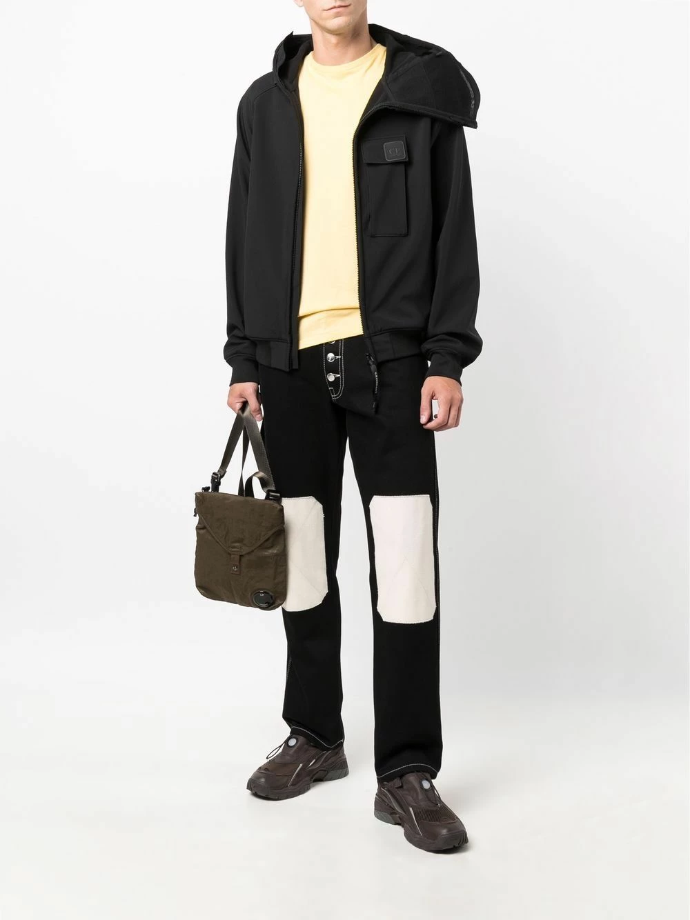 Prix Abordable C.P. Company Veste zippée à patch logo vestes à capuche homme 4 C.P. Company veste zippée à patch logo