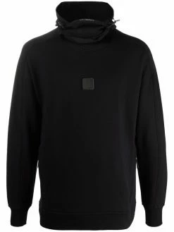 C.P. Company hoodie en polaire à patch logo