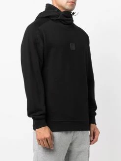 C.P. Company hoodie en polaire à patch logo