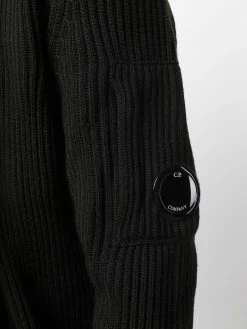 C.P. Company pull zippé à plaque logo