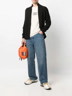 C.P. Company pull zippé à plaque logo