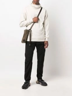 C.P. Company hoodie en polaire à patch logo