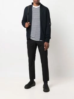 C.P. Company pull zippé à plaque logo