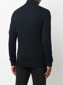 C.P. Company pull zippé à plaque logo