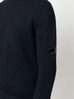 C.P. Company pull zippé à plaque logo