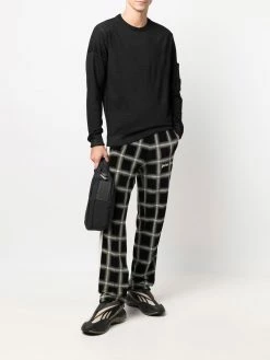 C.P. Company pull en laine à plaque logo