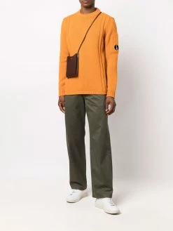 C.P. Company pull en maille à patch logo