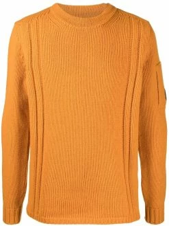 C.P. Company pull en maille à patch logo