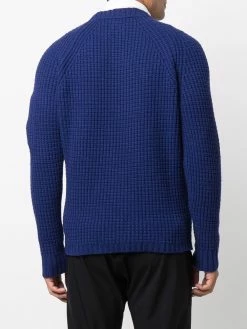 C.P. Company pull en maille gaufrée à patch logo