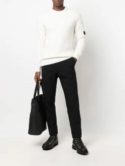 C.P. Company pull en maille fine à détail verre de lunette signature