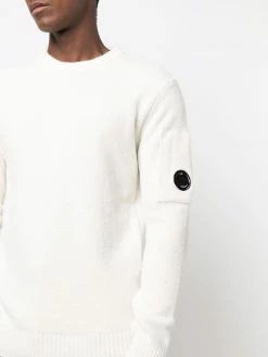 C.P. Company pull en maille fine à détail verre de lunette signature