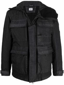 C.P. Company veste matelassée à patch logo