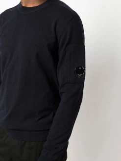 C.P. Company pull en maille fine à détail verre de lunette signature