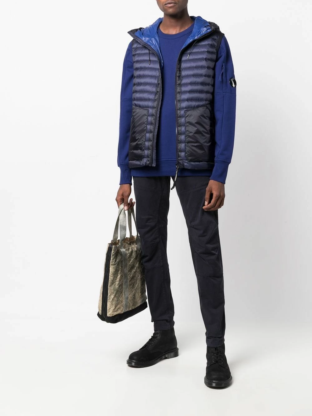 Prix Ourlé C.P. Company Pantalon droit à patch logo pantalons droits homme 4 C.P. Company pantalon droit à patch logo