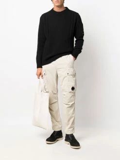 C.P. Company pull en maille à patch logo