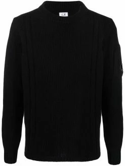 C.P. Company pull en maille à patch logo