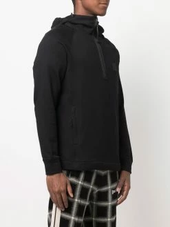 C.P. Company pull zippé à patch logo