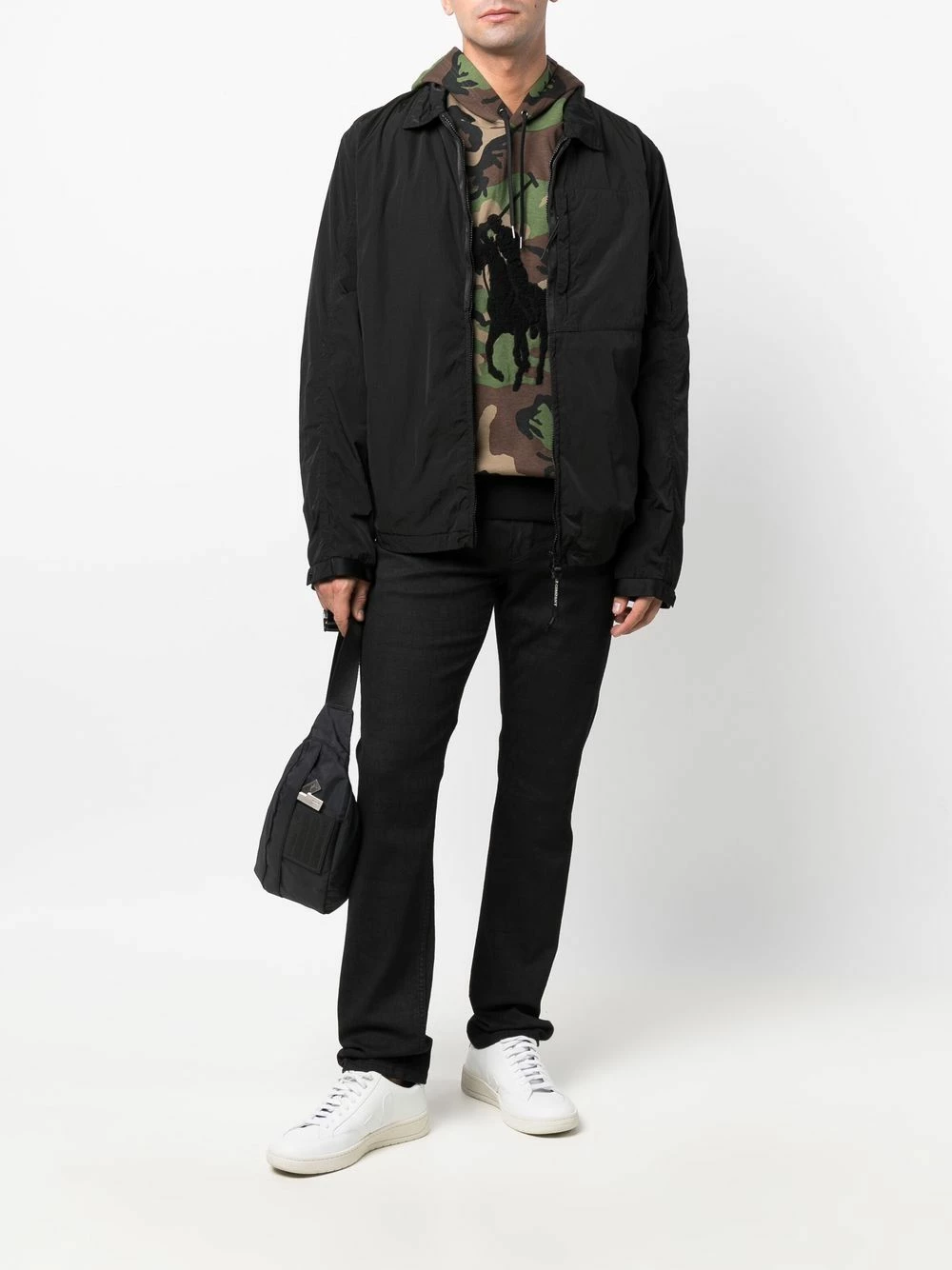 C.P. Company Veste légère à patch logo Prix Légers surchemises homme 4 C.P. Company veste légère à patch logo