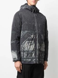 C.P. Company veste zippée à effet délavé