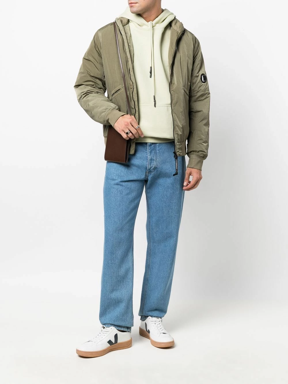 C.P. Company Veste bomber à plaque logo En promotion vestes bomber homme 4 C.P. Company veste bomber à plaque logo