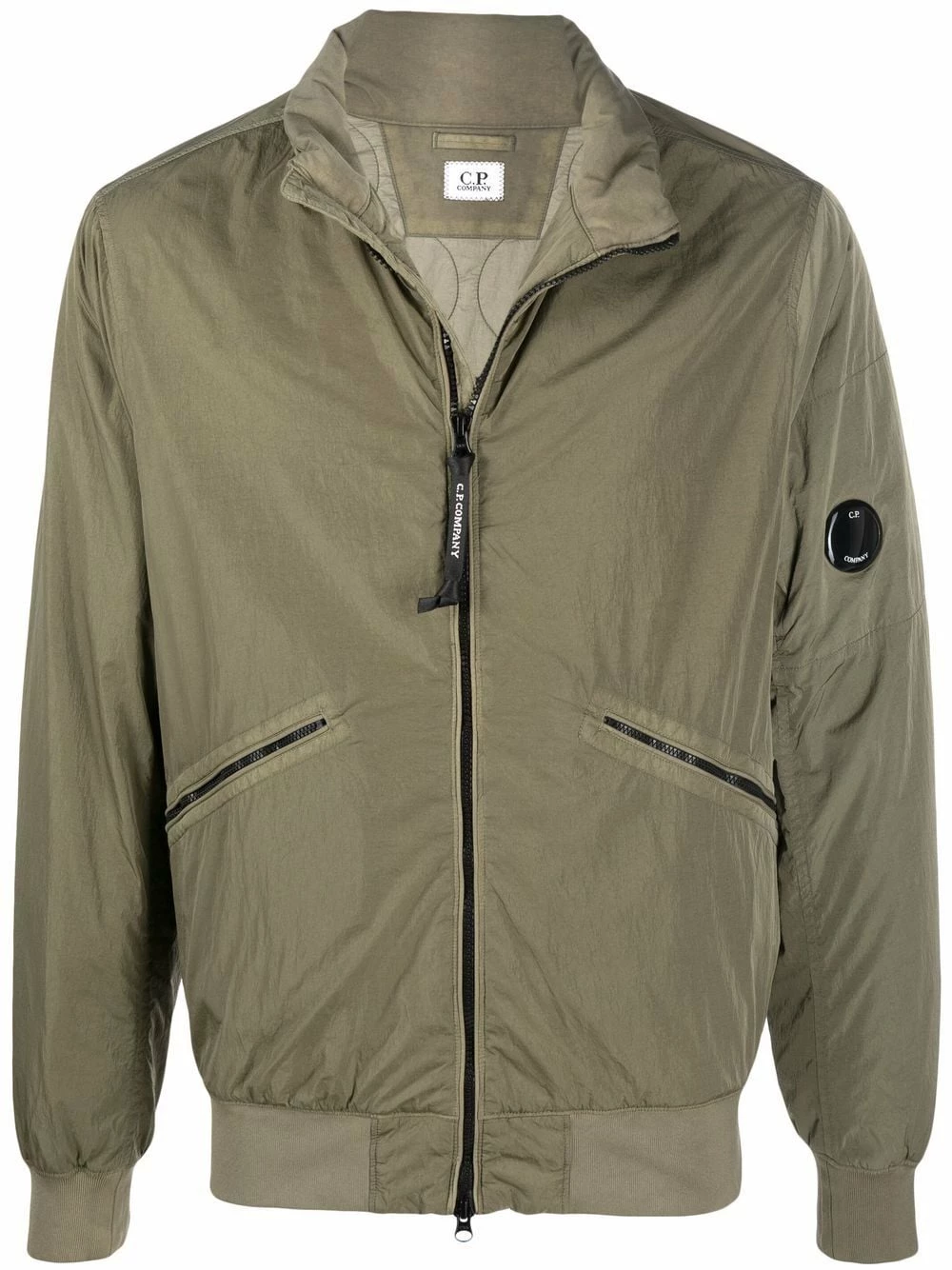 C.P. Company Veste bomber à plaque logo En promotion vestes bomber homme 3 C.P. Company veste bomber à plaque logo