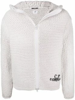 C.P. Company hoodie en laine à fermeture zippée