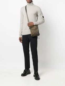 C.P. Company pull en maille nervurée à col roulé