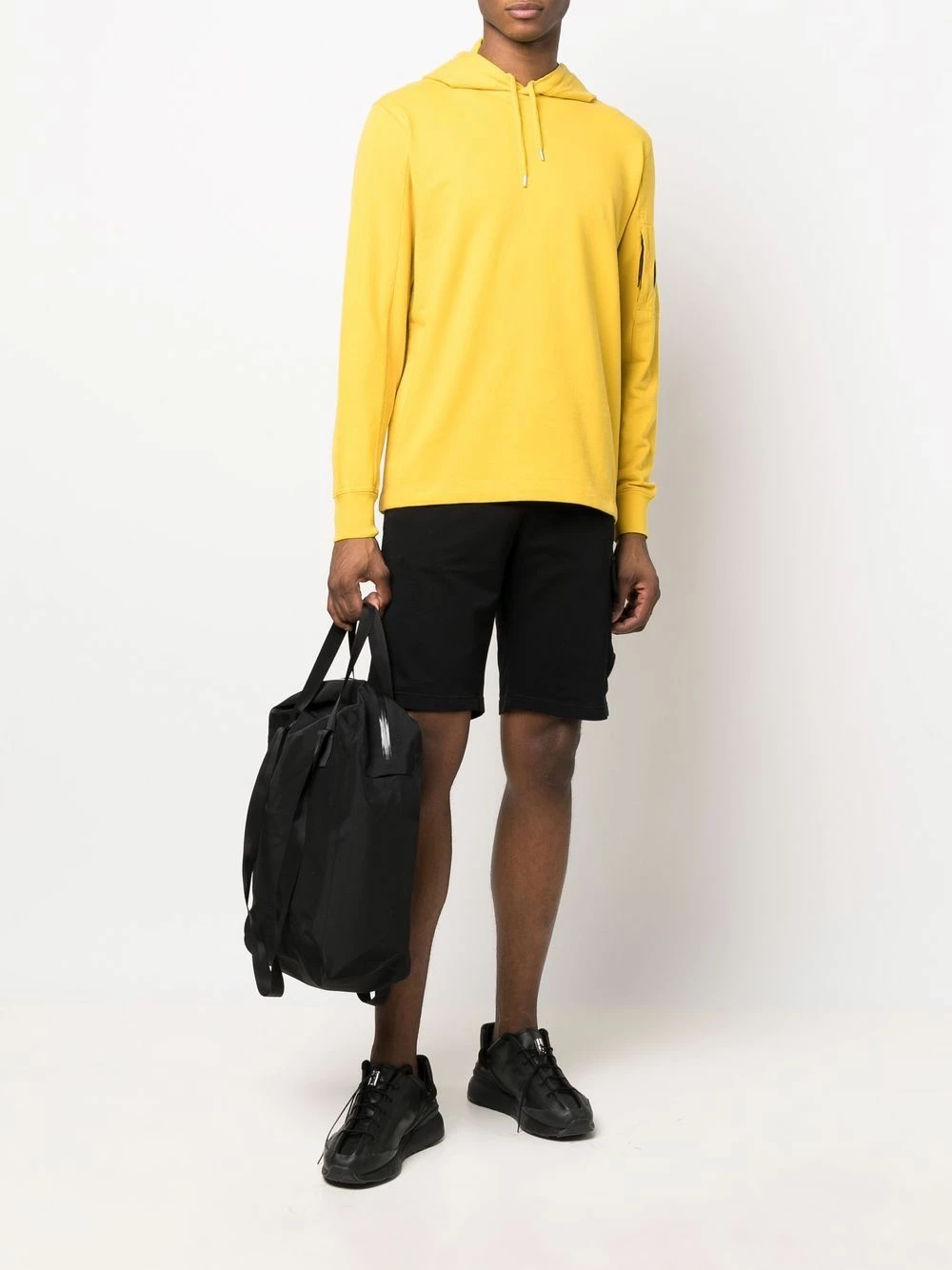 Produit de première qualité C.P. Company Hoodie à détail verre de lunettes signature hoodies homme 4 C.P. Company hoodie à détail verre de lunettes signature